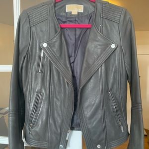 Michael Kors Gray leather jacket